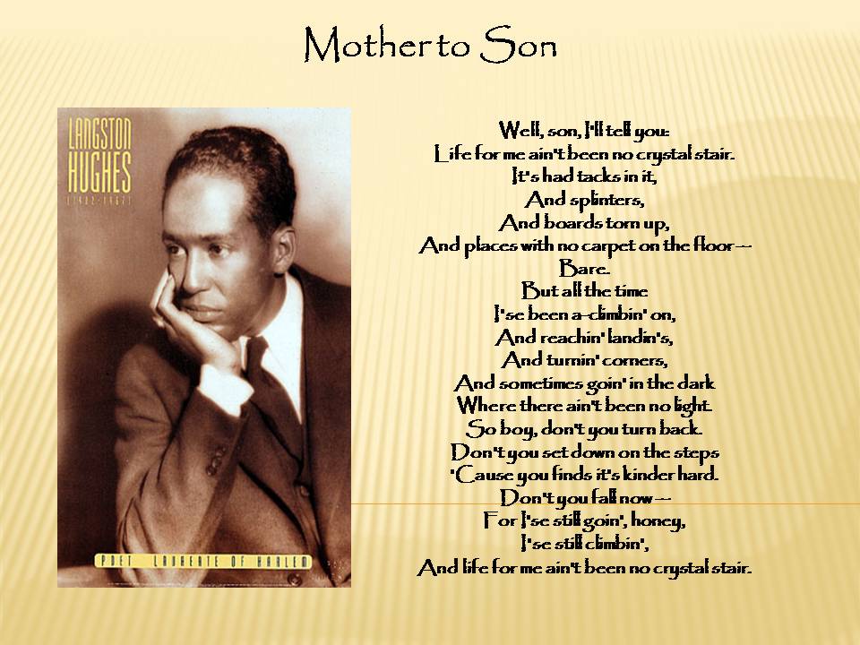 Draft of Langston Hughes's poem about Booker T. Washington