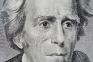 A close-up of Andrew Jackson on a $20 bill pictured on May 21, 2015. A group known as 'Women on 20s' wants Harriet Tubman to replace Jackson due to his support for the Indian Removal Act of 1830, and the year 2020 will mark the 100th anniversary of the 19th Amendment, which gave women the right to vote. (Photo by Alex Milan Tracy) *** Please Use Credit from Credit Field ***